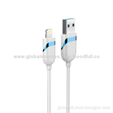 USB Charging Cable for iPhone 5, Data Transfer and Charging, 1/2/3m Length